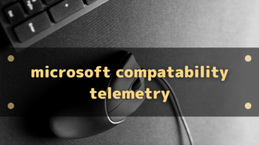 Microsoft Compatibility Telemetryが重い時は無効化して大丈夫?