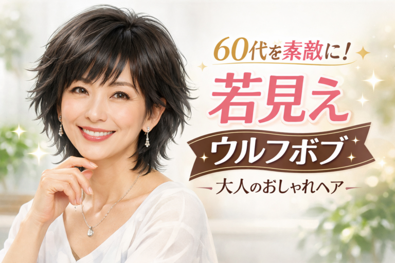 60代のウルフボブ