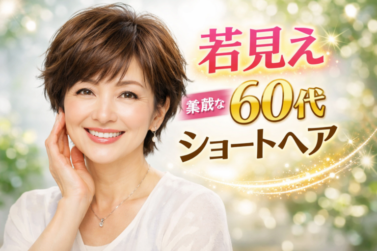 ショート 若く見える 60代 素敵なヘアスタイル
