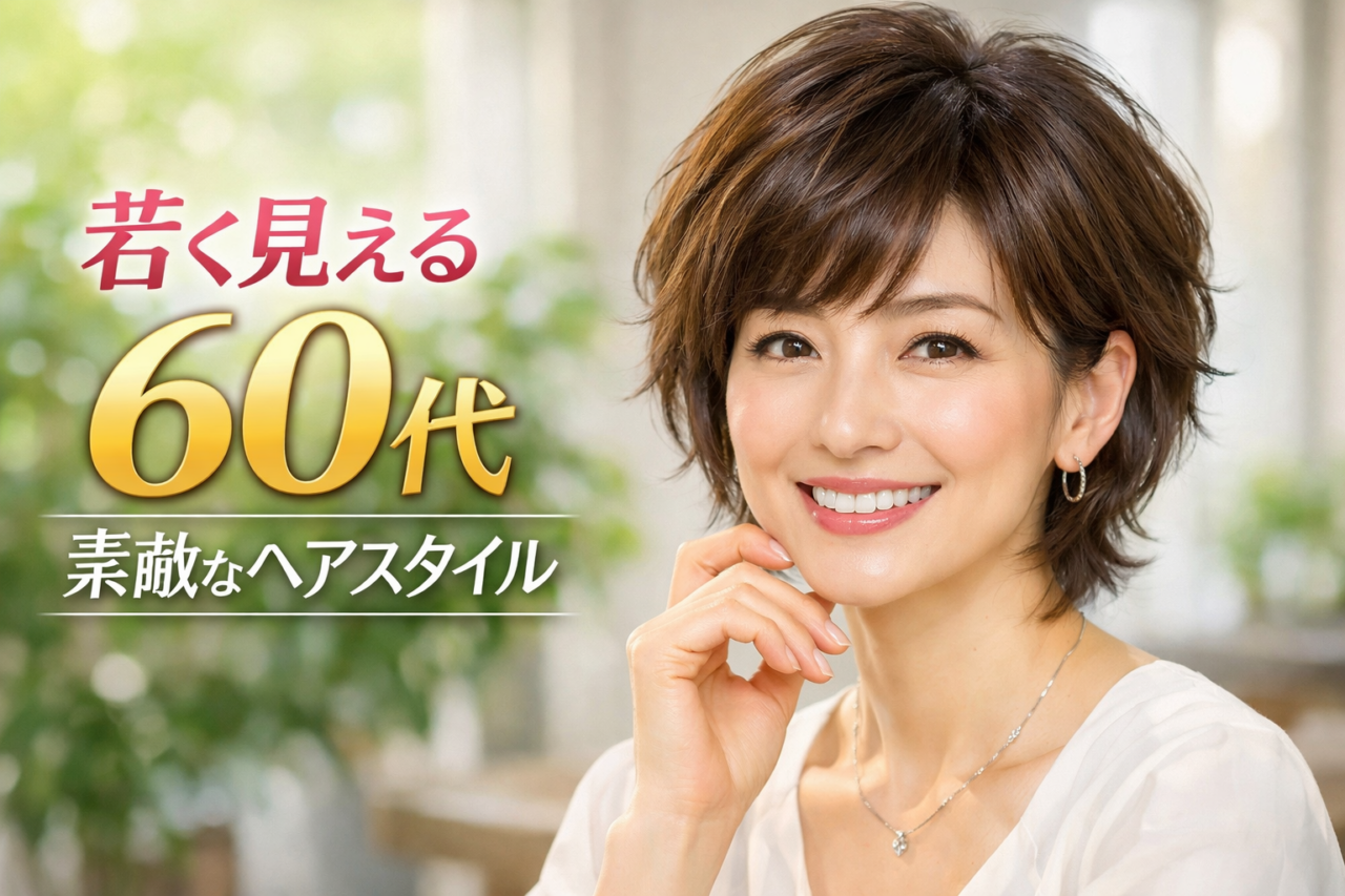 若く 見える 60代 素敵なヘアスタイル